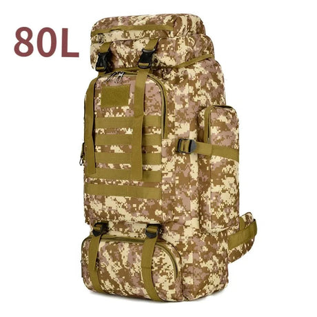 80L/100L  Mountaineering Bag Climb Bag Tactical Backpacks Large Backpack Outdoors Hiking Camping Travel Bags Beargoods