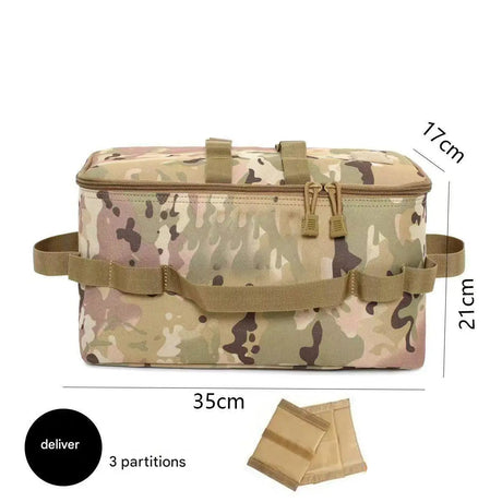 Outdoor Camping Gas Tank Storage Bag Large Capacity Ground Nail Tool Bag Gas Canister Picnic Cookware Utensils Kit Bag Beargoods