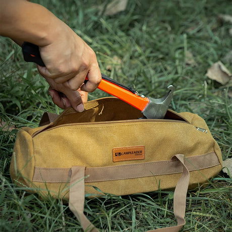 Portable Carbon Steel Camping Tent Hammer Multifunction Tool - Peg Stake Puller Mallet Awning Canopy Remover Extrator Beargoods