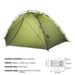 KAILAS STRATUS Ultralight Backpacking Tent 2 Person Double Layer Waterproof Windproof Camping Hiking Survival Tent KT2303102 Beargoods