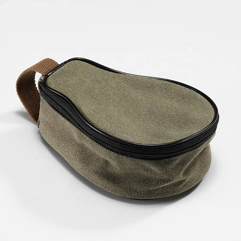 CAMPINGMOON S220-B Canvas Mini Bag 21x15x9cm Outdoor Camping Custom Pear Shape Lunch Food Delivery Food Grade PP Box Beargoods