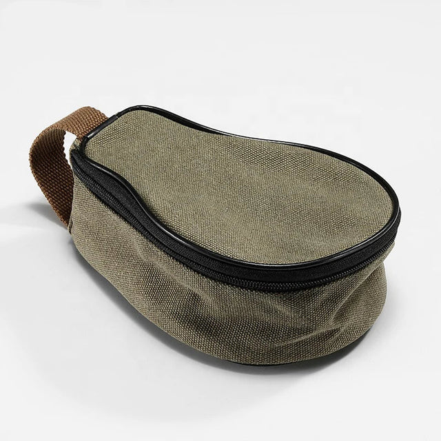 CAMPINGMOON S220-B Canvas Mini Bag 21x15x9cm Outdoor Camping Custom Pear Shape Lunch Food Delivery Food Grade PP Box Beargoods
