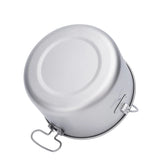 Boundless Voyage Titanium Pot Camping Cookware Hanging Soup Pot with Lid Outdoor Cooking Kit Lightweight Kitchen Ware Tableware Beargoods