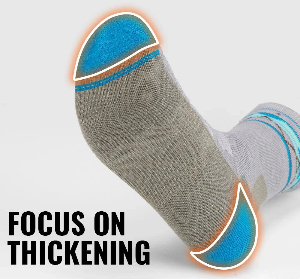 WRELS 1/2/3pairs Merino Wool Socks Thermal Warm Winter High Elastic Thick Hiking Socks Moisture Absorption Wool Sports Socks Beargoods