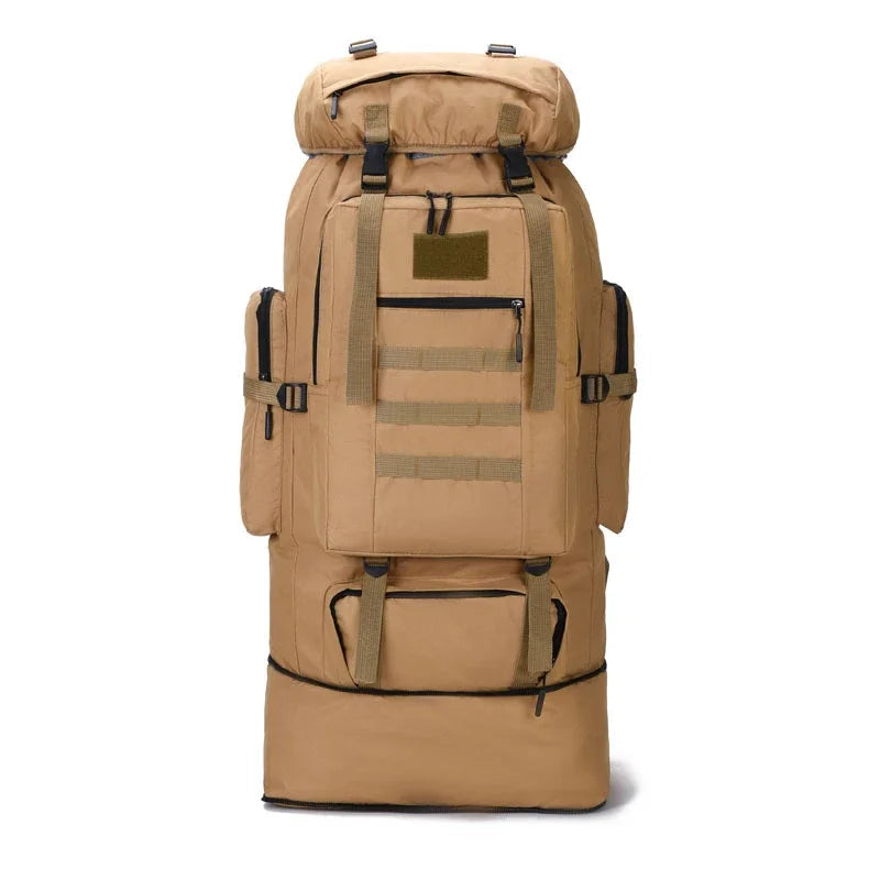 80L/100L  Mountaineering Bag Climb Bag Tactical Backpacks Large Backpack Outdoors Hiking Camping Travel Bags Beargoods