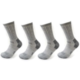 4 Pairs Men Merino Wool Outdoor Hiking Socks Crew Socks Winter Thick Thermal Boot Socks Moisture Breathable Euro Size 42-46 Beargoods