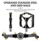WEST BIKING Bike Pedals MTB Flat Bicycle Pedals 9/16'' Lightweight Road Bike Pedals Carbon Fiber Sealed Bearing Platform Pedals Beargoods