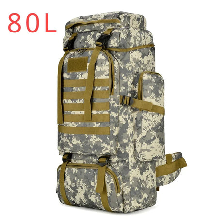 80L/100L  Mountaineering Bag Climb Bag Tactical Backpacks Large Backpack Outdoors Hiking Camping Travel Bags Beargoods