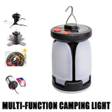 Ultra-Bright Rechargeable LED Camping Lantern Solar Portable Lanterns With Power Bank Hands-Free Emergency Lamp Hiking/Fishing Beargoods