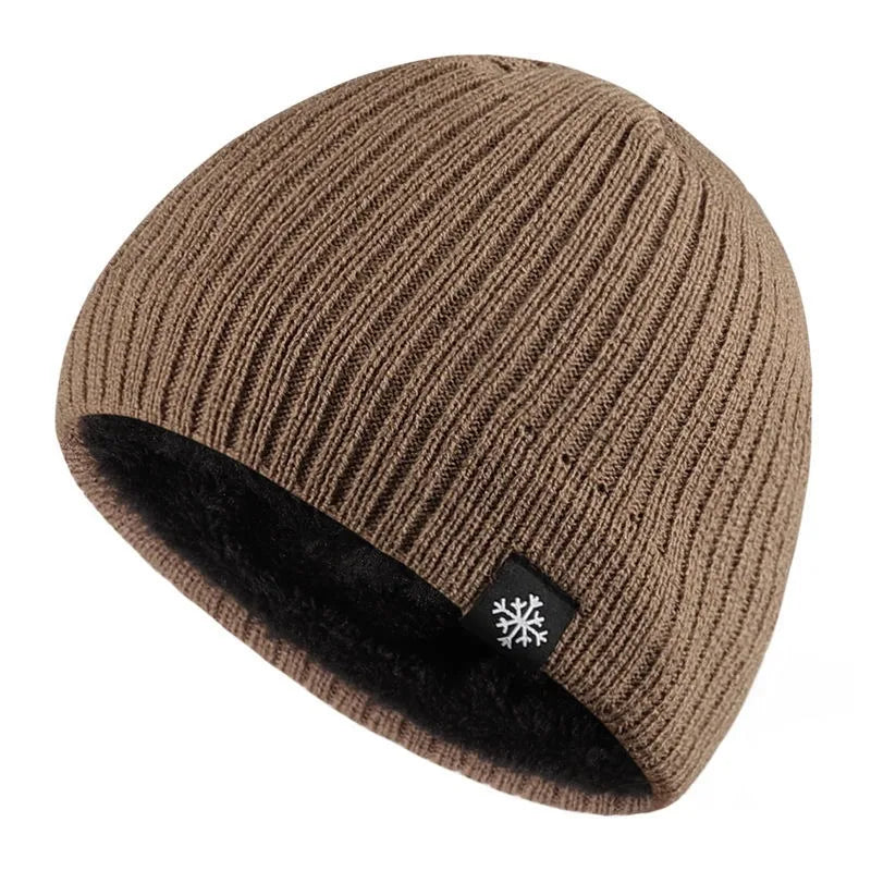 Autumn/Winter Fleece Thick Knitted Thermal Blend Hat Beargoods