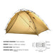 KAILAS STRATUS Ultralight Backpacking Tent 2 Person Double Layer Waterproof Windproof Camping Hiking Survival Tent KT2303102 Beargoods