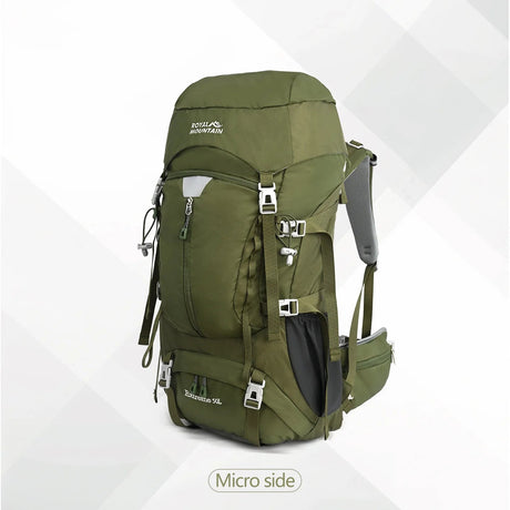 50L Hiking Backpack, Water-Resistant Nylon Bag, Large-Capacity Dual-Shoulder Bag for Trekking, Sports, and Functional Outdoor Beargoods