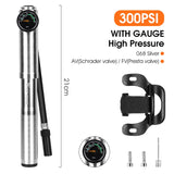 High Pressure Bicycle Pump with Pressure Gauge Beargoods