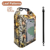 2L/5L PVC Swimming Waterproof Bag,Mobile Phone Waterproof Dry Bag for Trekking Drifting Rafting Surfing Boating Storage Bag Beargoods