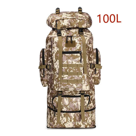 80L/100L  Mountaineering Bag Climb Bag Tactical Backpacks Large Backpack Outdoors Hiking Camping Travel Bags Beargoods