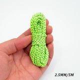 5M/10M/20M/50M Reflective Tent Rope Guylines Nylon Tent Line Cord Rescue Umbrella Paracord Rope Camping Hiking Tent Accessories Beargoods