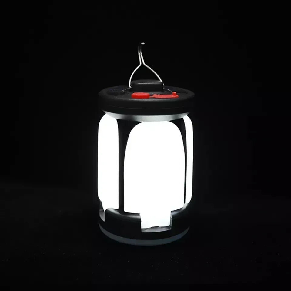 Ultra-Bright Rechargeable LED Camping Lantern Solar Portable Lanterns With Power Bank Hands-Free Emergency Lamp Hiking/Fishing Beargoods