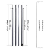 2m Telescopic Tent Poles Set of 2 Lightweight Adjustable Trekking Camping Collapsible Poles for Walking Canopy Hiking Beargoods