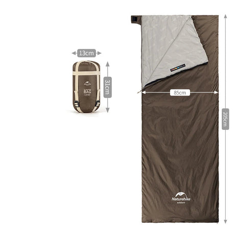 Naturehike LW180 Sleeping Bag Ultralight Cotton Spring Summer Lazy Bag Outdoor Hiking Camping Sleeping Bag Beargoods