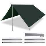 2m Telescopic Tent Poles Set of 2 Lightweight Adjustable Trekking Camping Collapsible Poles for Walking Canopy Hiking Beargoods