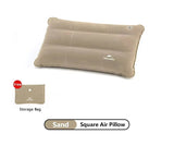 Naturehike Square Inflatable Pillow Outdoor Camping Hiking Ultralight Travel Portable Airplane Folding Pillows Soft Comfortable Beargoods