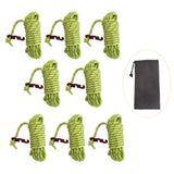 Camping Rope Reflective Outdoor Guy Lines with Aluminum Guyline Adjuster Tensioners Tent Tie Downs for Hiking Backpacking Tarp Beargoods