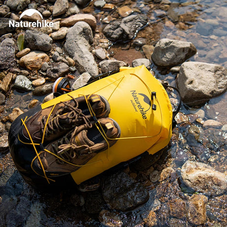 Naturehike Outdoor Waterproof Bag Wet & Dry Separation Outdoor Portable 20-40L Large Capacity Trail Bags Diving Backpack Beargoods