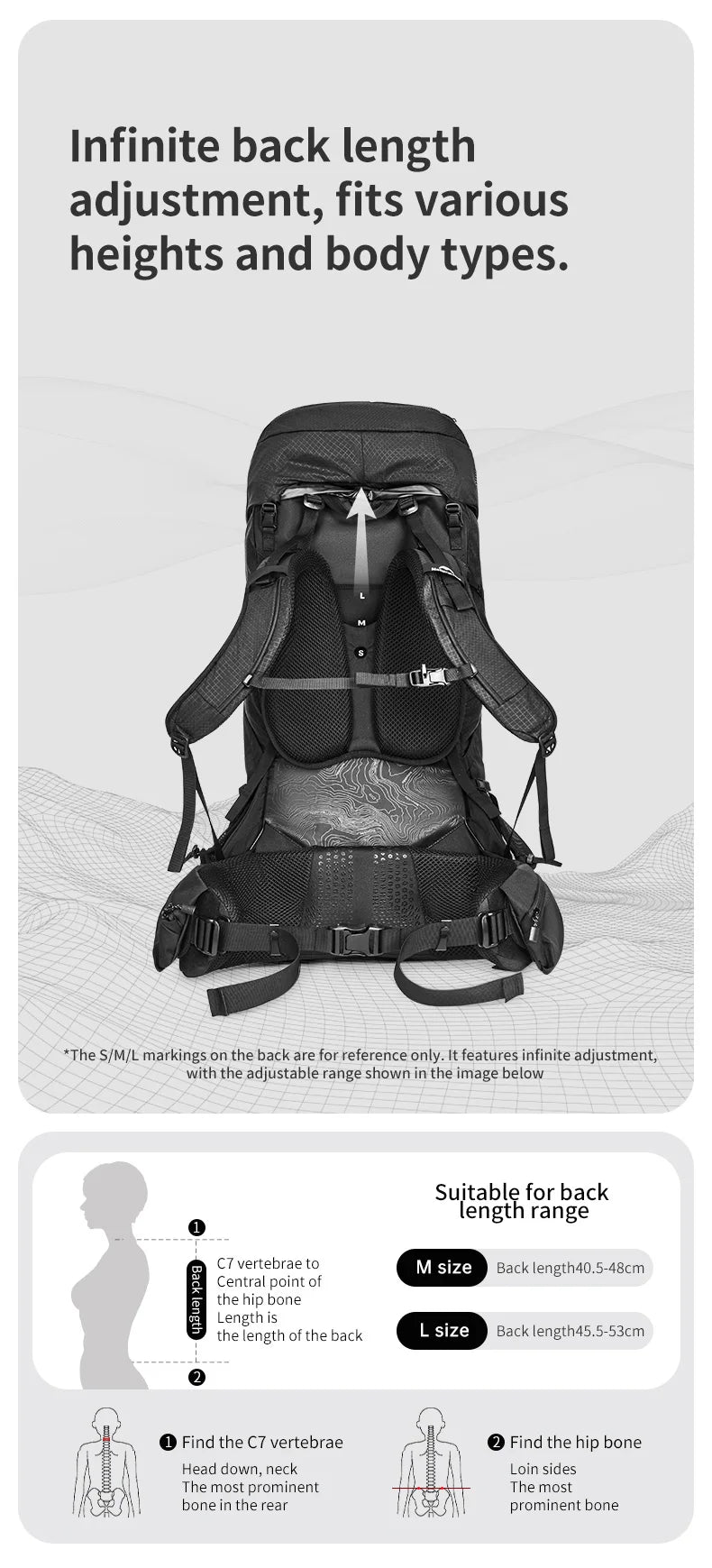 Naturehike 70L Hiking Backpack with Rain Cover Multifunctional Mountaineering Bag Outdoor Rucksack for Travel Trekking Camping Beargoods