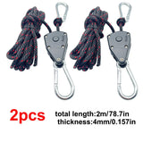 4mm Camping Tent Tie Down Rope Tightener Fastening Pulley Ratchet Hangers Awning Rope Hook Canopy Buckle Rope Tightening Tool Beargoods