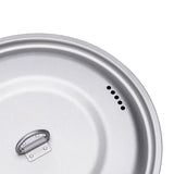 Boundless Voyage Titanium Pot Camping Cookware Hanging Soup Pot with Lid Outdoor Cooking Kit Lightweight Kitchen Ware Tableware Beargoods