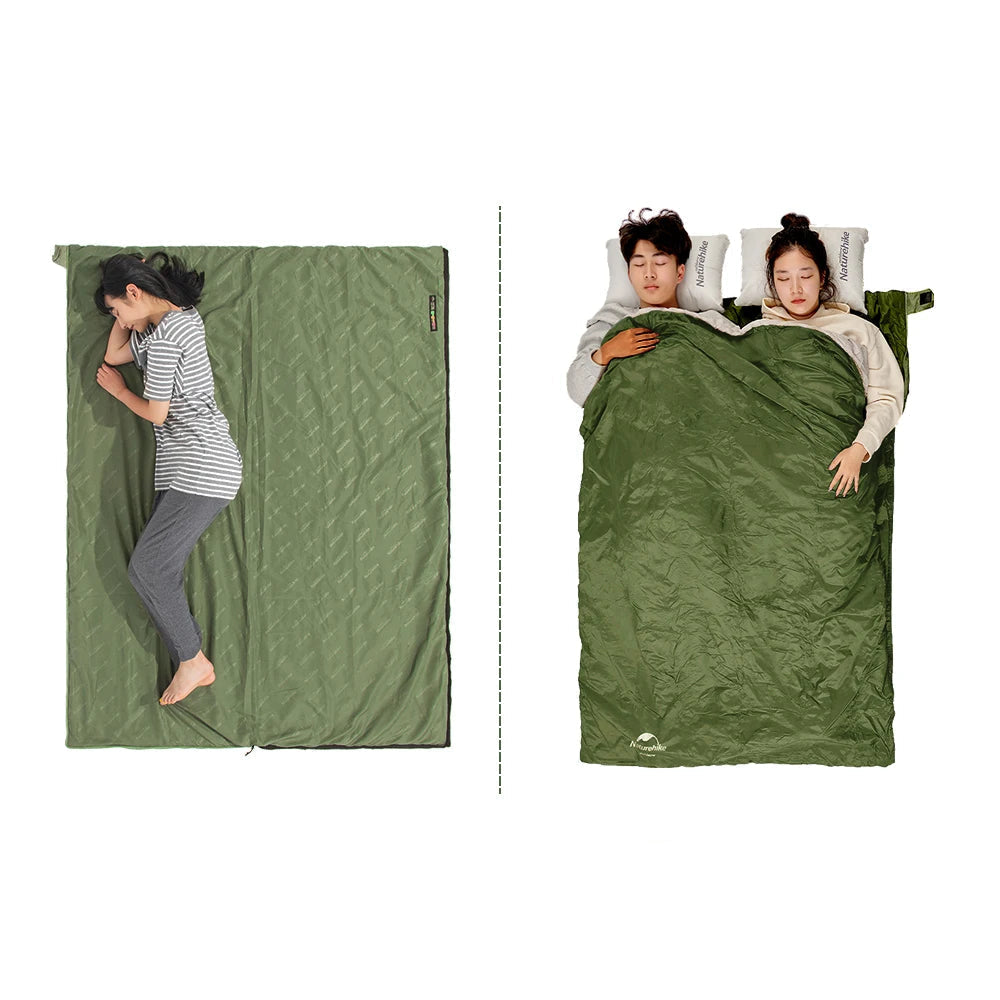 Naturehike LW180 Sleeping Bag Ultralight Cotton Spring Summer Lazy Bag Outdoor Hiking Camping Sleeping Bag Beargoods