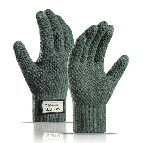 Thermal Winter Gloves For Men Thickened Warm Fleece Lined Anti-Slip Touch Screen Thermal Windproof Cycling Gloves Beargoods