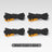 4Pcs Outdoor Guy Lines Tent Cords Reflective Camping Rope with Aluminum Guylines Adjuster Tensioner Pouch for Tent Tarp Canopy Beargoods