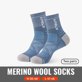 WRELS 1/2/3pairs Merino Wool Socks Thermal Warm Winter High Elastic Thick Hiking Socks Moisture Absorption Wool Sports Socks Beargoods