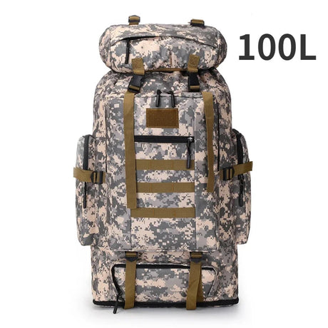 80L/100L  Mountaineering Bag Climb Bag Tactical Backpacks Large Backpack Outdoors Hiking Camping Travel Bags Beargoods