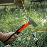 Portable Carbon Steel Camping Tent Hammer Multifunction Tool - Peg Stake Puller Mallet Awning Canopy Remover Extrator Beargoods