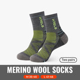 WRELS 1/2/3pairs Merino Wool Socks Thermal Warm Winter High Elastic Thick Hiking Socks Moisture Absorption Wool Sports Socks Beargoods