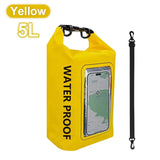2L/5L PVC Swimming Waterproof Bag,Mobile Phone Waterproof Dry Bag for Trekking Drifting Rafting Surfing Boating Storage Bag Beargoods