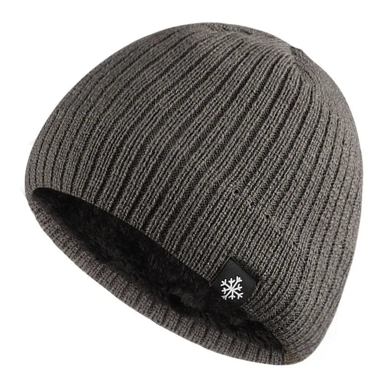 Autumn/Winter Fleece Thick Knitted Thermal Blend Hat Beargoods
