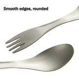 Ultralight Titanium Spork 2-in-1 Spoon & Fork Camping Picnic Travel Tableware Portable Survival Tool for Hiking Backpacking EDC Beargoods
