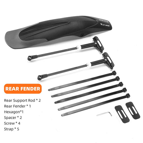 WEST BIKING Bicycle Fenders Mountain Bike Mudguard 26-29Inch Front Rear Tire Wheel MTB Bike Quick Release Protector Beargoods