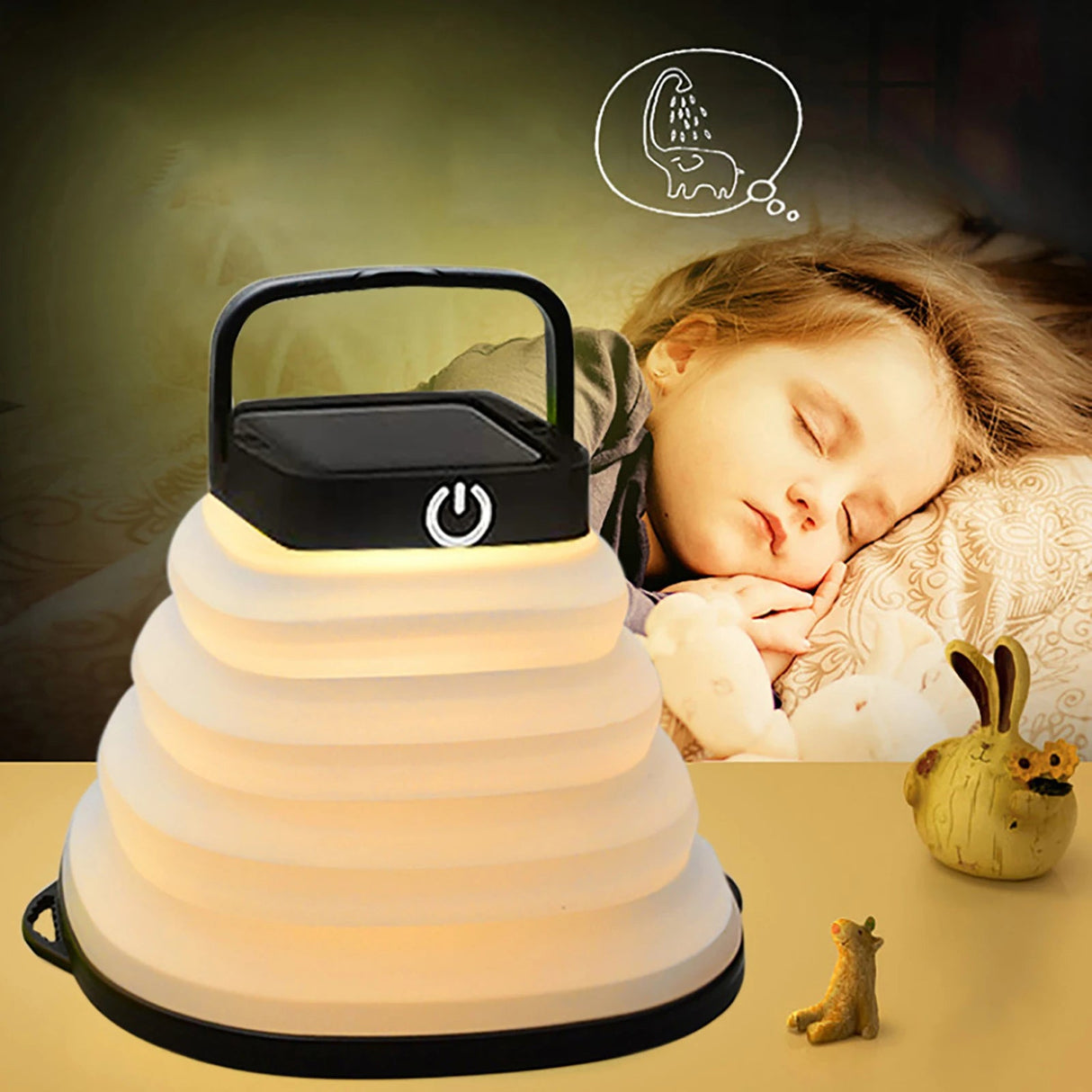 IP68 Portable Lantern Collapsible Camping Light Solar Tent Lighting Outdoor USB Rechargeable Light Waterproof LED Fishing Lamp Beargoods