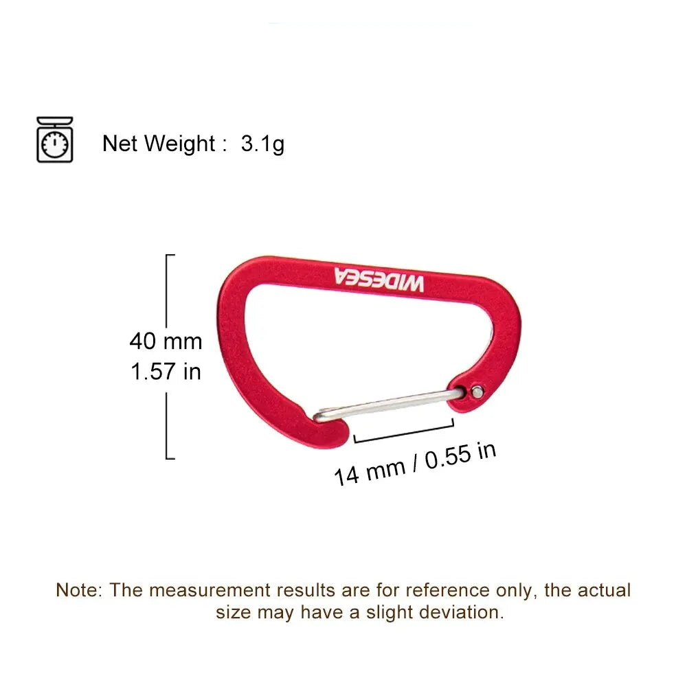 Widesea 4Pcs/set Camping Adjustable Plank Spiral Shaped Fish Bone Deck Carabiner Wind Rope Buckles Tent Stakes Hook Board Peg Beargoods