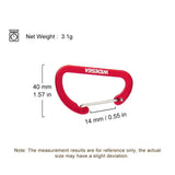 Widesea 4Pcs/set Camping Adjustable Plank Spiral Shaped Fish Bone Deck Carabiner Wind Rope Buckles Tent Stakes Hook Board Peg Beargoods