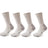4 Pairs Men Merino Wool Outdoor Hiking Socks Crew Socks Winter Thick Thermal Boot Socks Moisture Breathable Euro Size 42-46 Beargoods