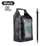 2L/5L PVC Swimming Waterproof Bag,Mobile Phone Waterproof Dry Bag for Trekking Drifting Rafting Surfing Boating Storage Bag Beargoods