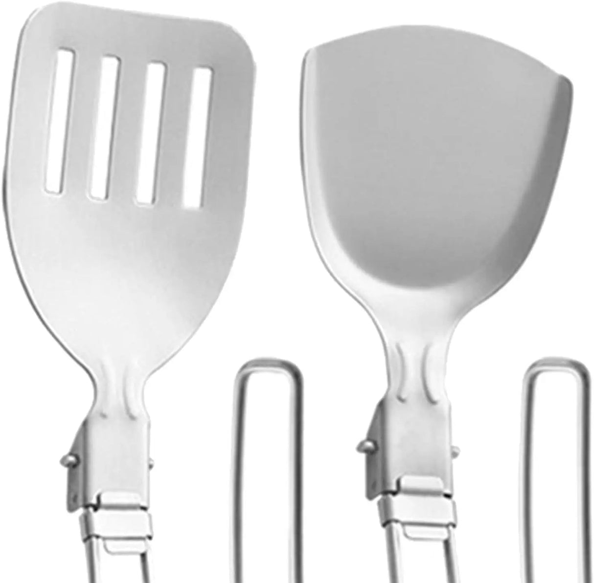 Folding Spatula Spoon Shovel Food Turner Portable 304 StainlessSteel Outdoor Camping BBQ Cooking Tableware Picnic Supplies ﻿ Beargoods