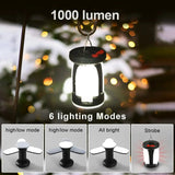 Ultra-Bright Rechargeable LED Camping Lantern Solar Portable Lanterns With Power Bank Hands-Free Emergency Lamp Hiking/Fishing Beargoods