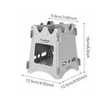 Tiartisan Titanium Outdoor Foldable Wood Stove Hiking Picnic Ultralight Portable Fire Burner Stove Multi-purpose Camping gear Beargoods