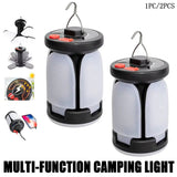 Ultra-Bright Rechargeable LED Camping Lantern Solar Portable Lanterns With Power Bank Hands-Free Emergency Lamp Hiking/Fishing Beargoods